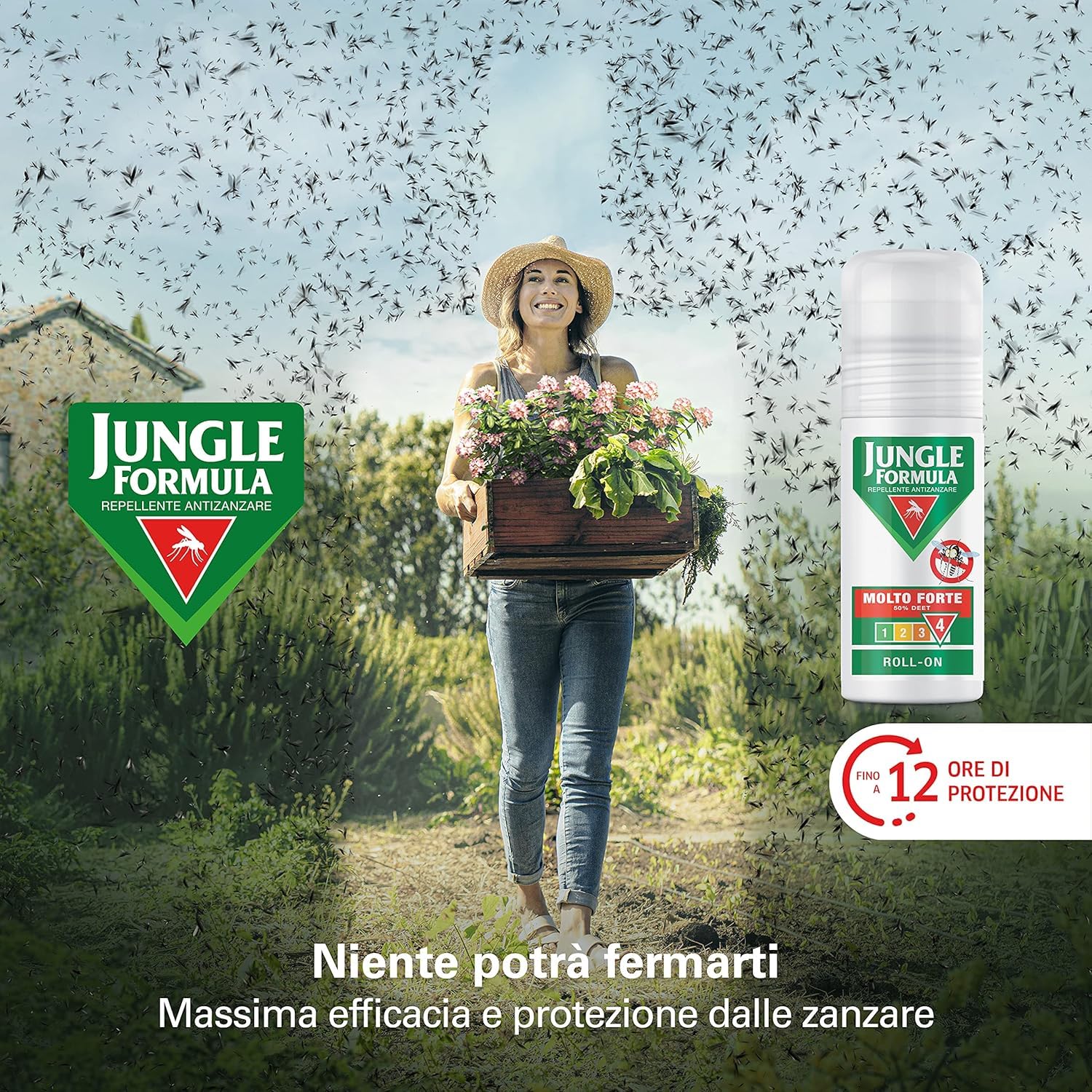Jungle Formula Molto Forte Pratico Roll-On Repellente Antizanzare 50 ml