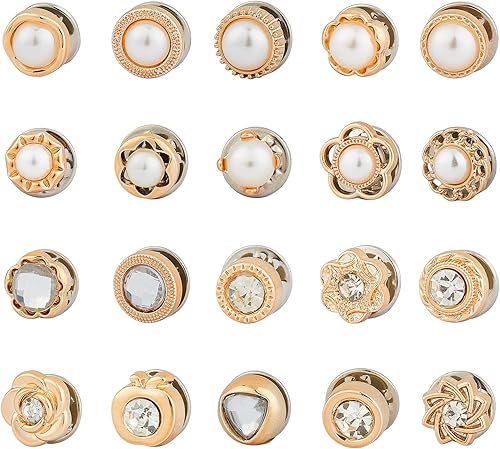 Miniatura 9 de NBEADS 200 mini botones de 4 colores, botones de metal de 0.157 pulgadas de diámetro, botones de costura, forma de hongo para blazers, trajes