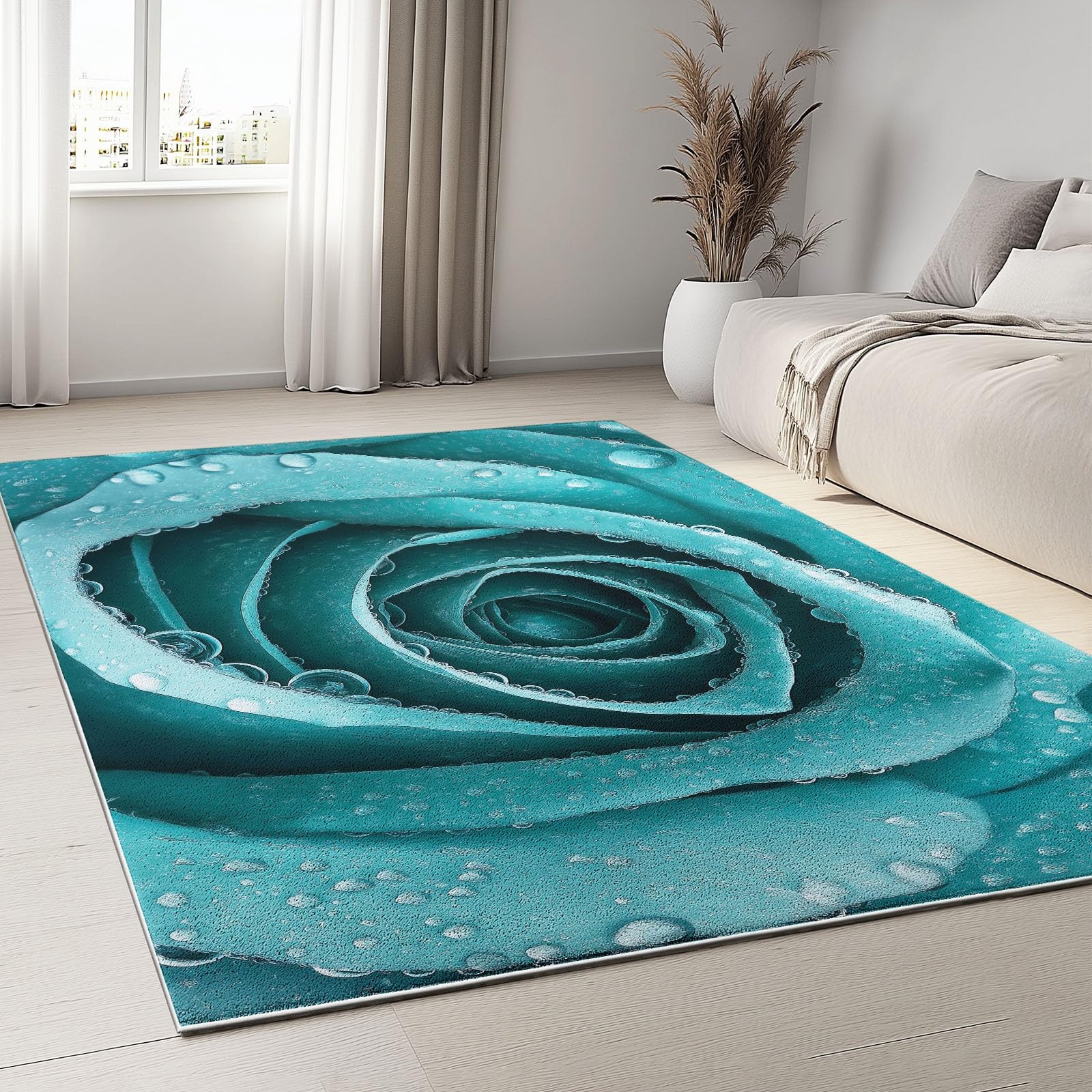 Tapis cuisine grand antidérapant salon entree interieur chambre doux lavable 120x180 cm