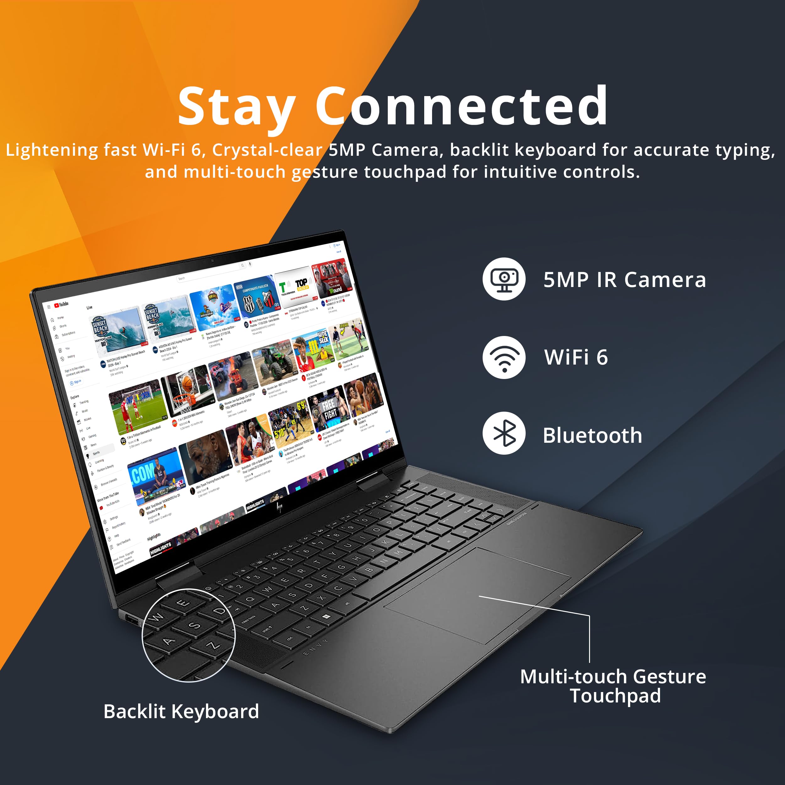 Amazon.com: HP Envy x360 2-in-1 Laptop, 15.6