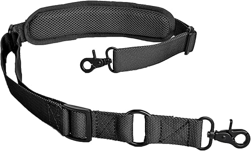 Eslinga de rifle de 2 puntos con almohadilla para el hombro Correa de pistola ajustable rápida Multiuso Eslinga de dos puntos (negro)