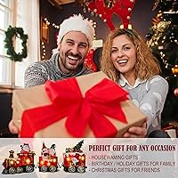 Vista 7 de Hexagram Decoraciones de Navidad para interiores, gnomos de Navidad, centros de mesa, decoración de tren, decoración de mesa de gnomo iluminado