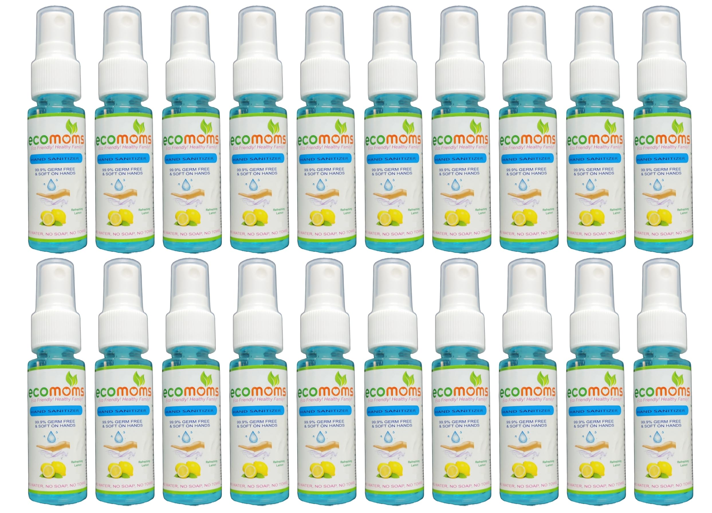 Ecomoms Hand Sanitizer 30ml 99.99% Effective Against Germs -75% Alcohol | Skin Friendly and Safe for Kids | Instant Germ-Free Protection 30ml (Pack of 20) (B0D47DR538) Amazon Price History, Amazon Price Tracker
