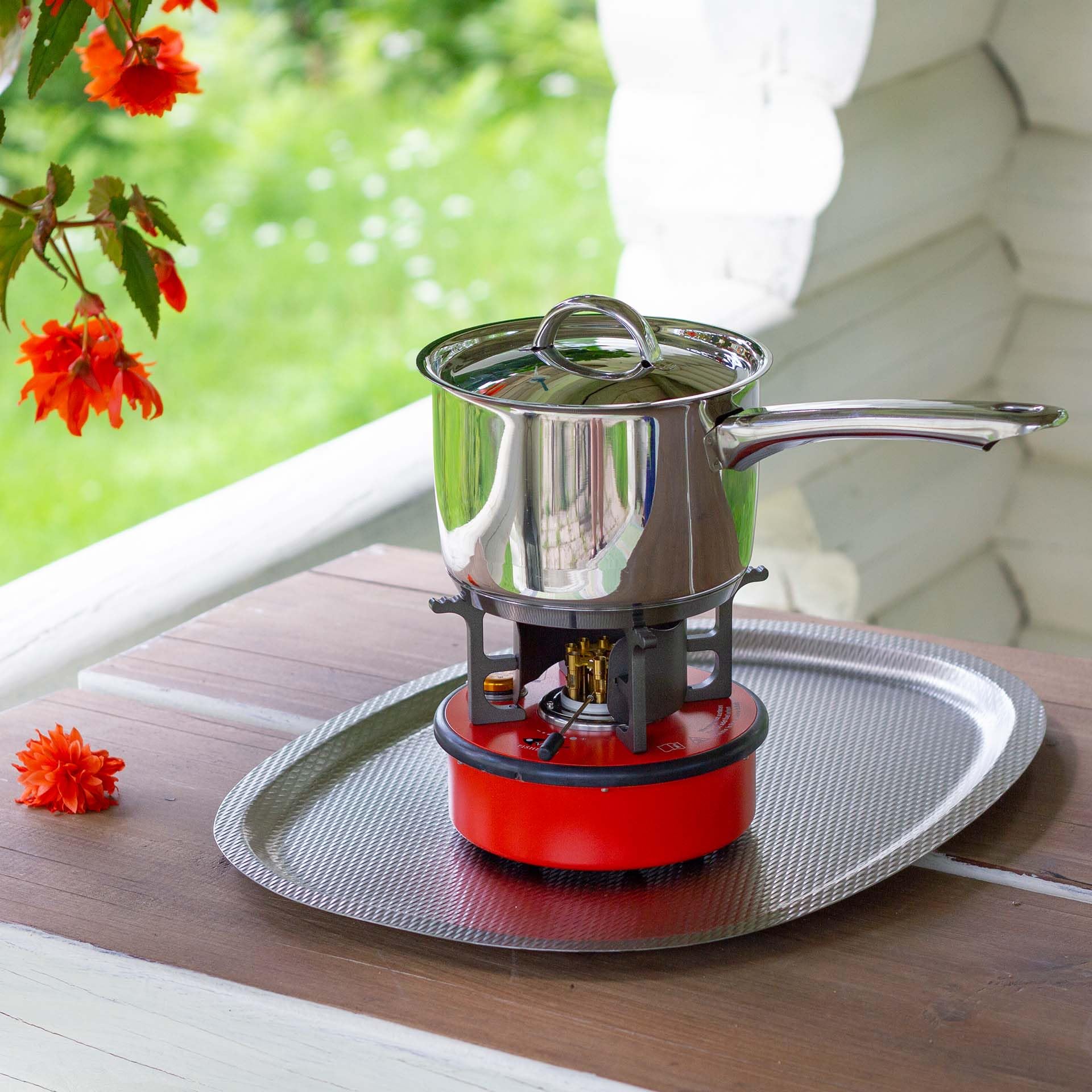 アルコールストーブ Fishbone FB-02E ボルケーノレッド　美品 アルコールストーブ Fishbone フィッシュボーン FB-02E ボルケーノ