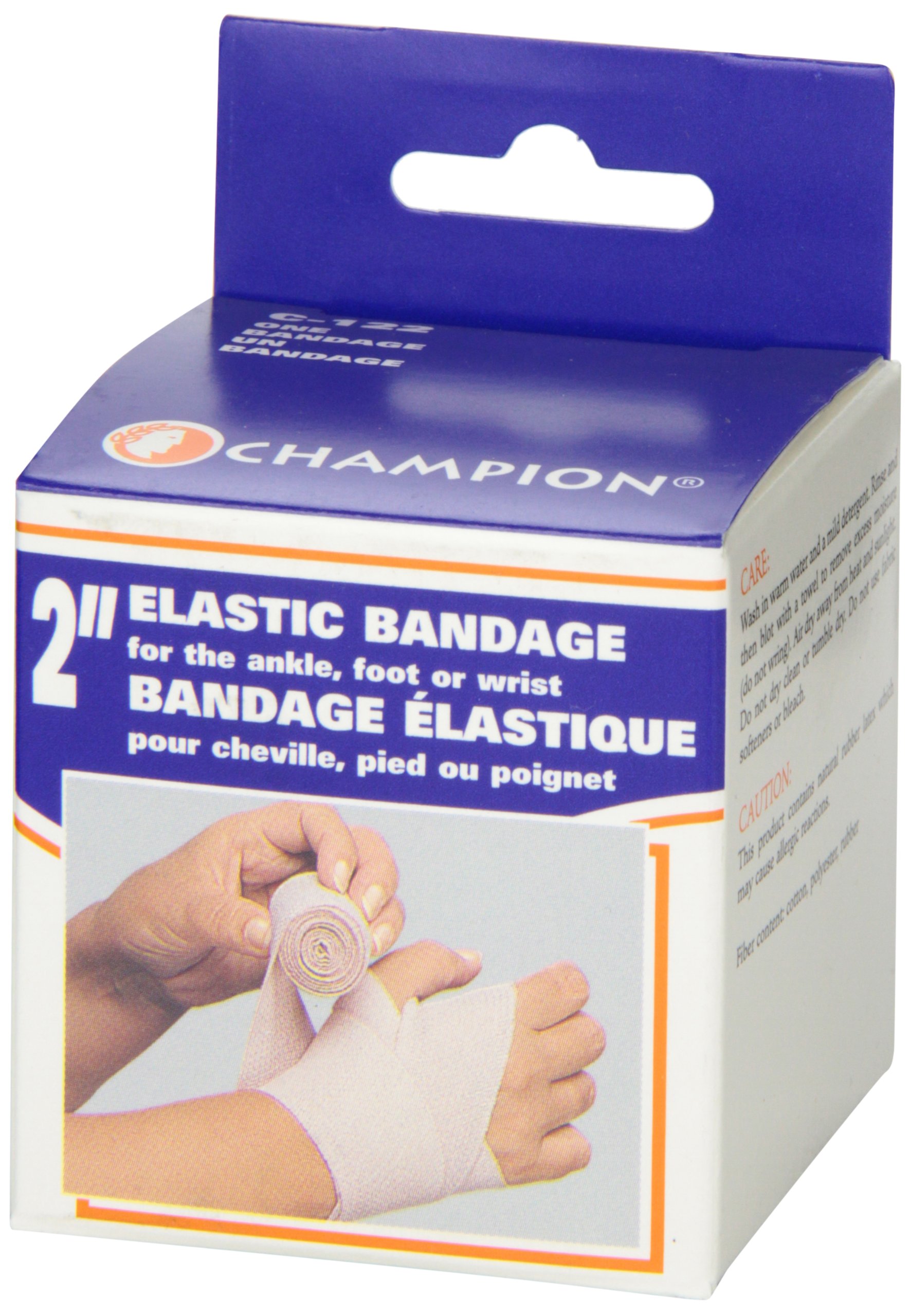 CHAMPION vendaje elástico reutilizable 0122 , 2 Inch Wide, Beige, 1