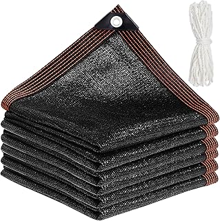 YEESOLAR 85% Black Shade Cloth, 10X20FT Shade Cloth for Garden, Plant Shade Cover from Sun, Sun Shade Cover, Shade Cloth Shade Fabric for Pergola, Plants Greenhouse, Gardens, Patio, Canopy
