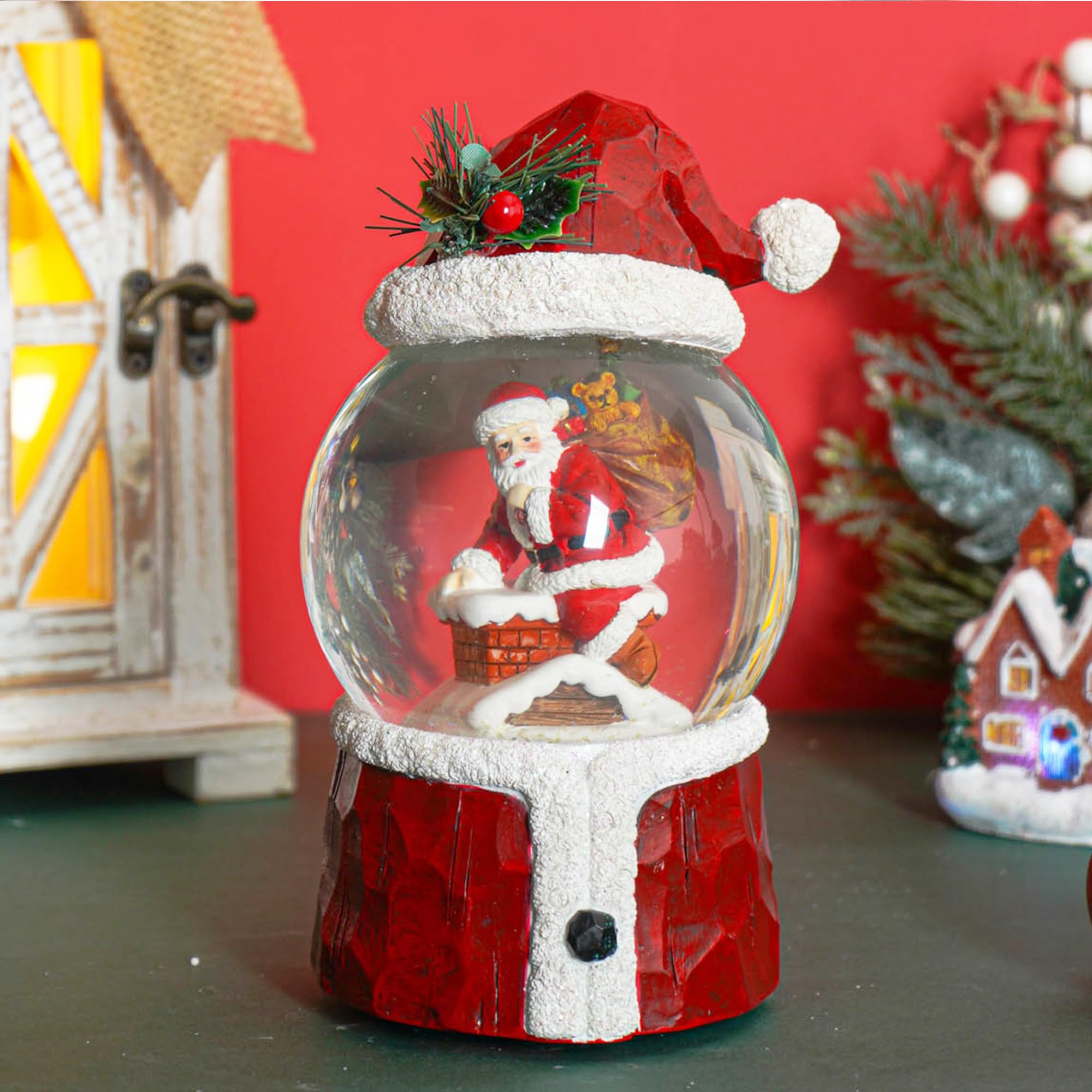 Glass christmas snow globe Clearance