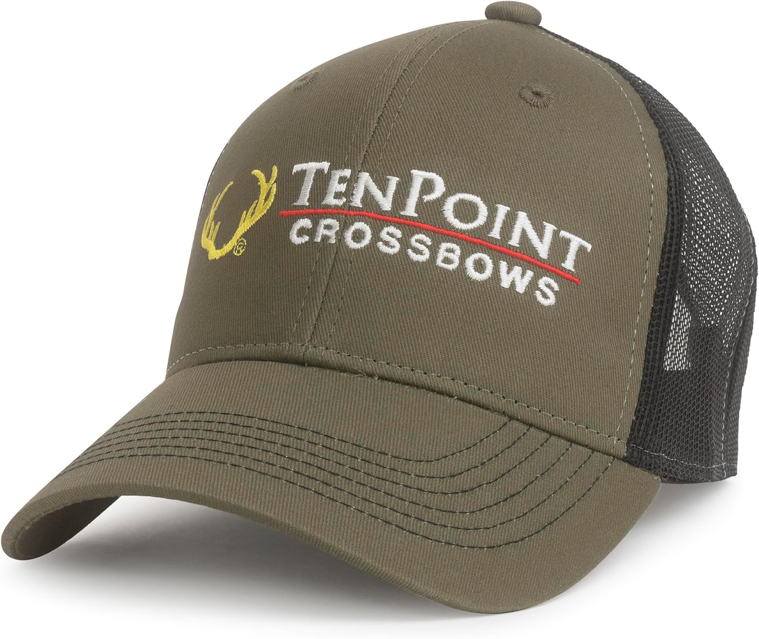 TenPoint Embroidered Mesh Hat (Olive) - Image 2