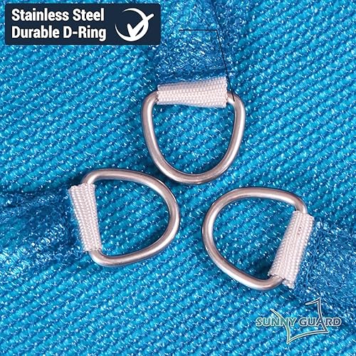 Miniatura 6 de SUNNY GUARD - Parasol rectangular de 10 x 13 pies, con bloqueo de rayos ultravioleta, para patio trasero, terraza, jardín, actividades y espacios al