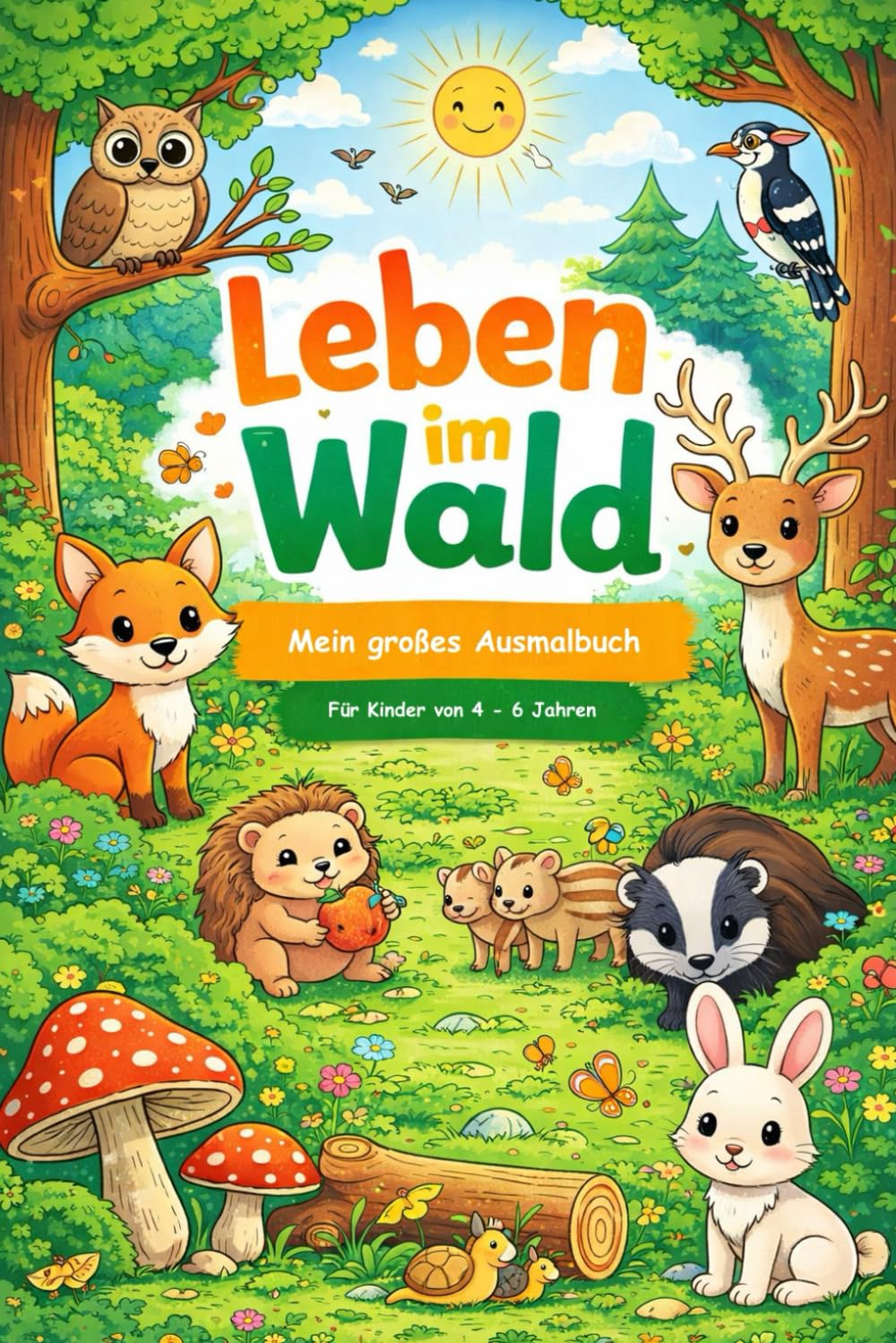 Mein Ausmalbuch - Das Leben im Wald