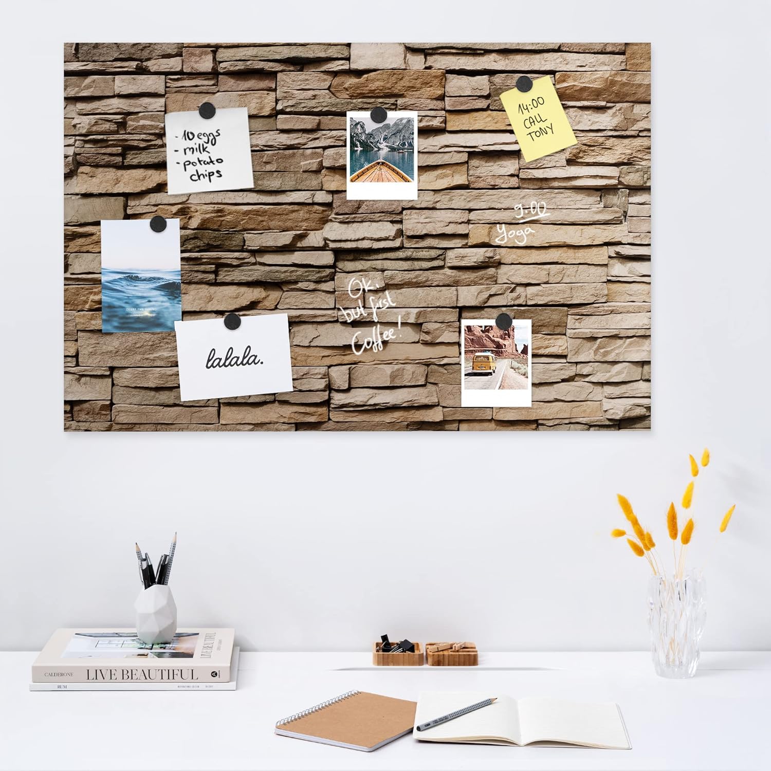 Navaris Whiteboard Memo Board 40 x 60 cm Writable Dry Erase