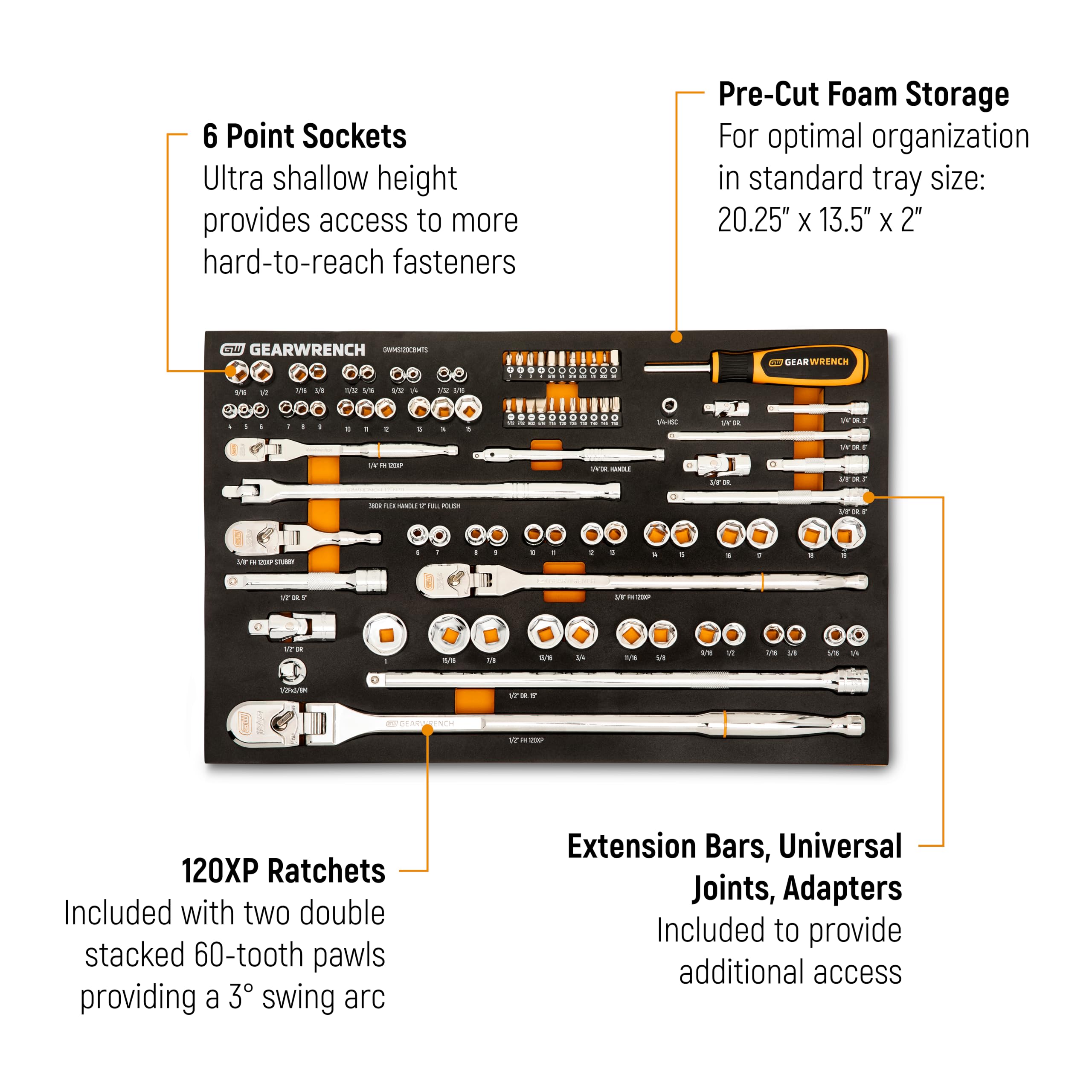 GEARWRENCH 89 Piece 1/4