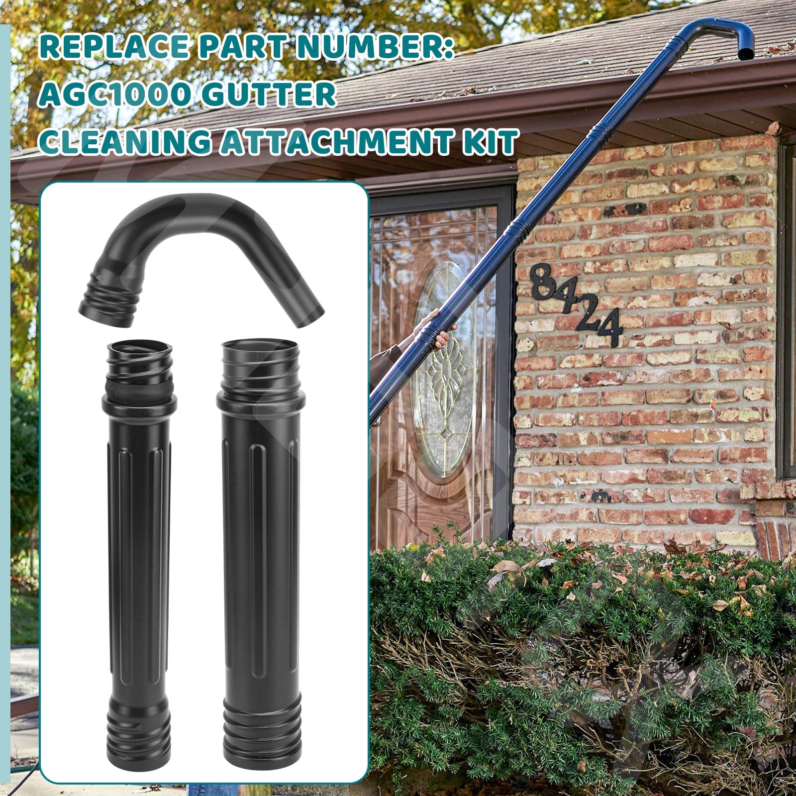 Kit de accesorios de limpieza de canalones - Reemplaza AGC1000, compatible con sopladores de hojas EGO LB5300, LB5750, LB5800, LB6150, LB6500, LB6700 y LB7650
