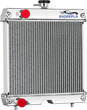 6C17058520 2 Row Aluminum Radiator for Kubota ZD25 ZD28 B26 B2630HSD B2710HSD B7800HSD B3200HSD Radiador Downflow Radiators 6C170-58520