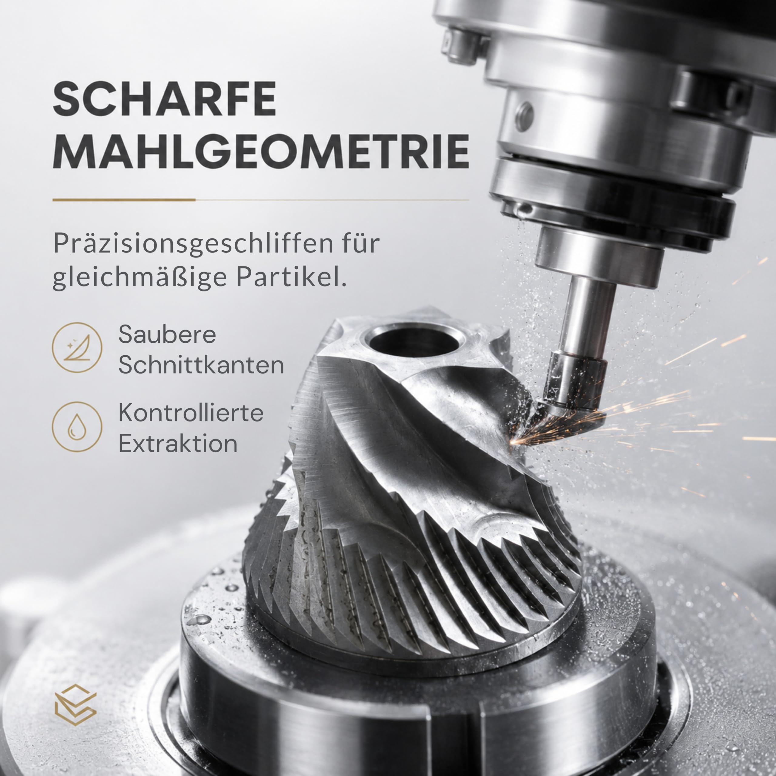 Thiru Handkaffeemühle manuell, Testsieger 2026*, Edelstahl-Kegelmahlwerk mit 60 Mahlgraden & Doppellager – Espresso mit Crema, Filterkaffee & French Press, Holzgriff & 2 Glasbehälter (Walnussgriff)