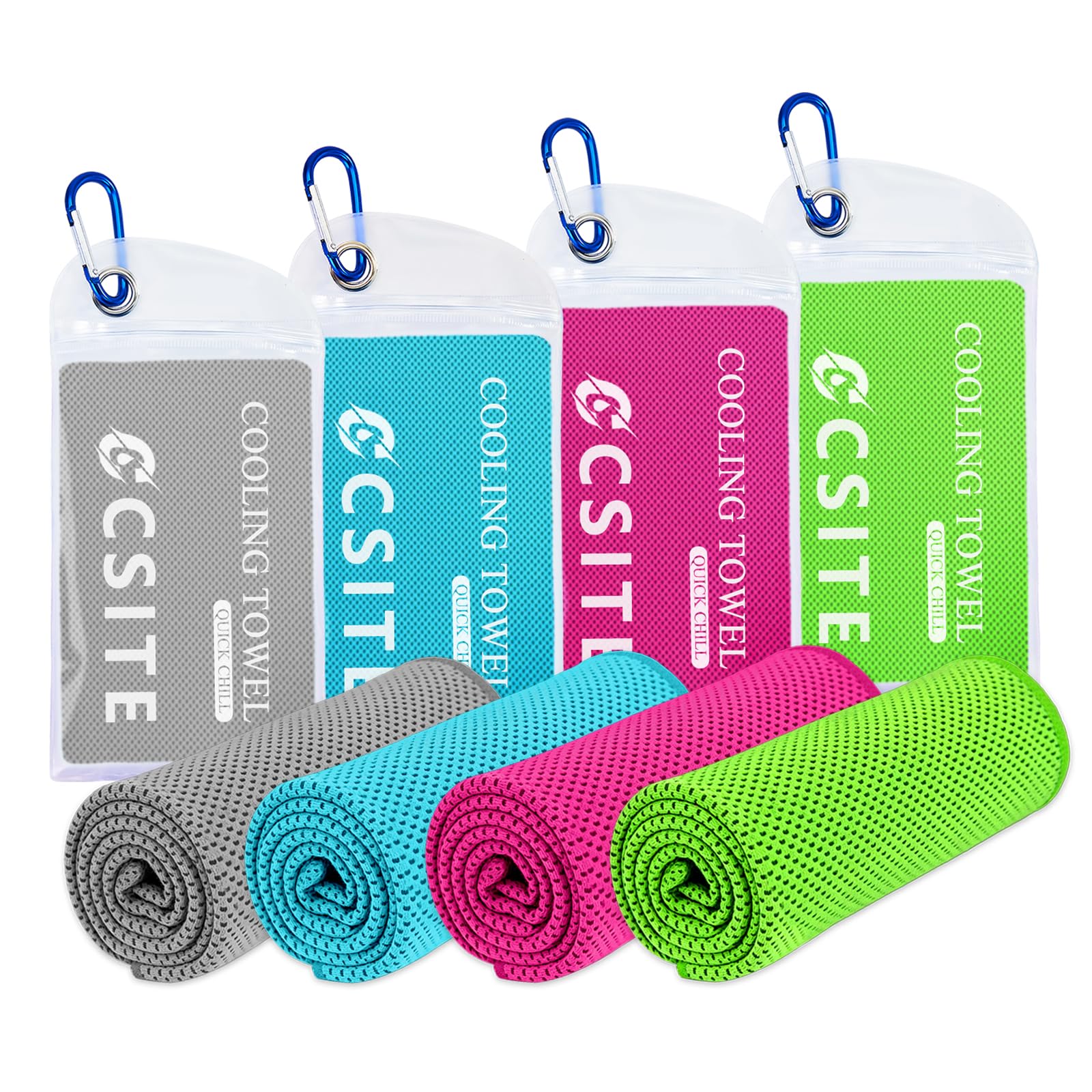 CSITE Cooling Towels 4 Pack Colors