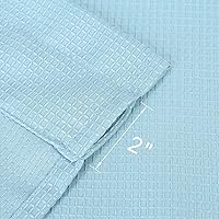 Vista 63 de NANAN Tier Curtains for Kitchen 24 Inch, Waffle Weave Textured Tailored Short Curtains for Bathroom Waterproof Window Covering Kitchen Cafe Curtains