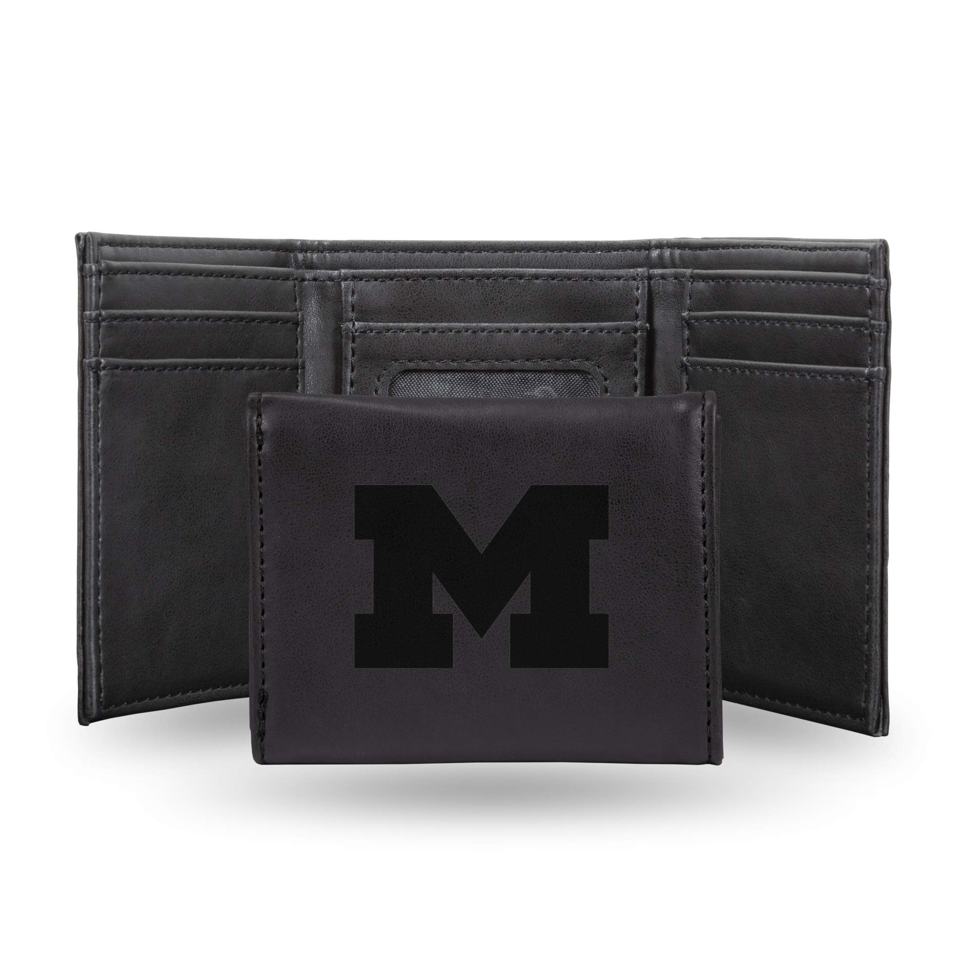 Rico Industries NCAA Laser Engraved Trifold Laser Engraved Tri-Fold Wallet - Men's Accessory