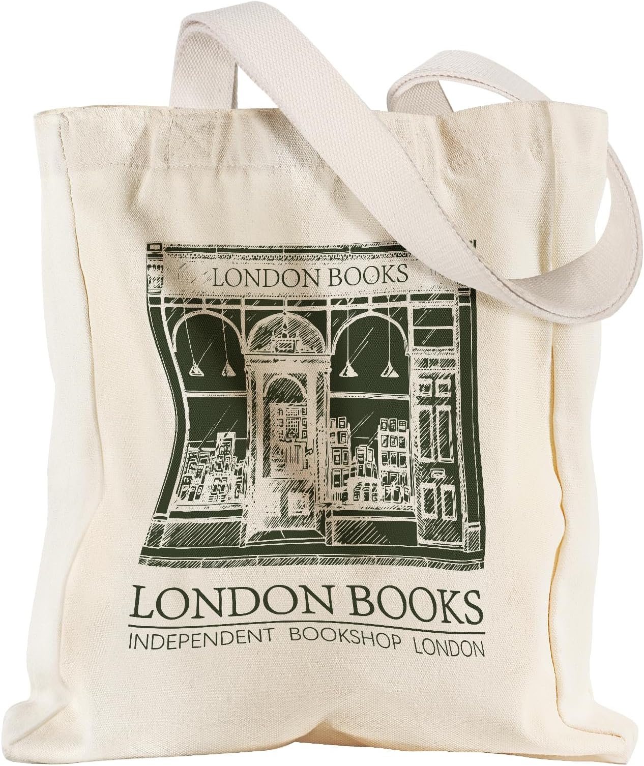 Large Canvas Tote Bag for Women - with Zipper and Inner Pocket Aesthetic Cute Shoulder Bag for Shopping Daily