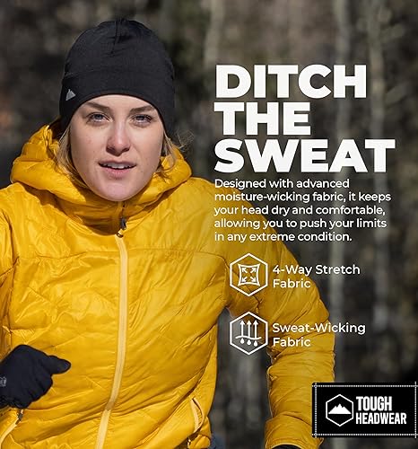 Miniatura 5 de Gorro con forro de calavera para casco retención térmica y rendimiento que absorbe la humedad Perfecto para correr ciclismo esquí y deportes de