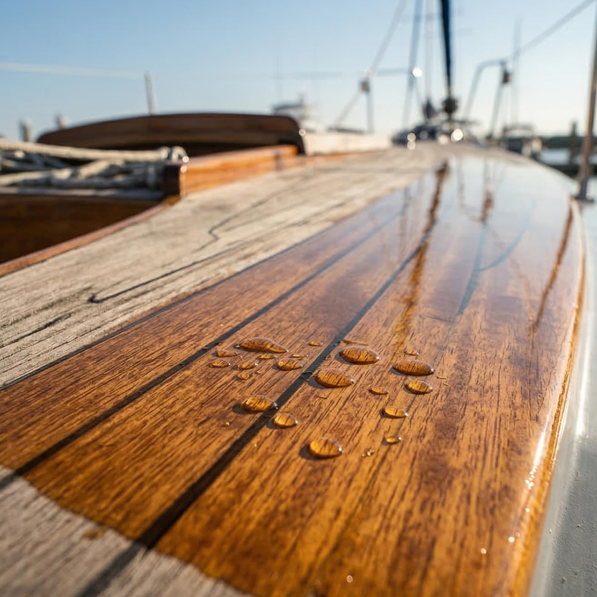 YACHTICON Bootslack 1K Klarlack | Glänzend & Seidenmatt | Premium Holzlack für Boot, Parkett & Möbel | Wetterfest, UV-Stabil & Blockfest | Made in Germany