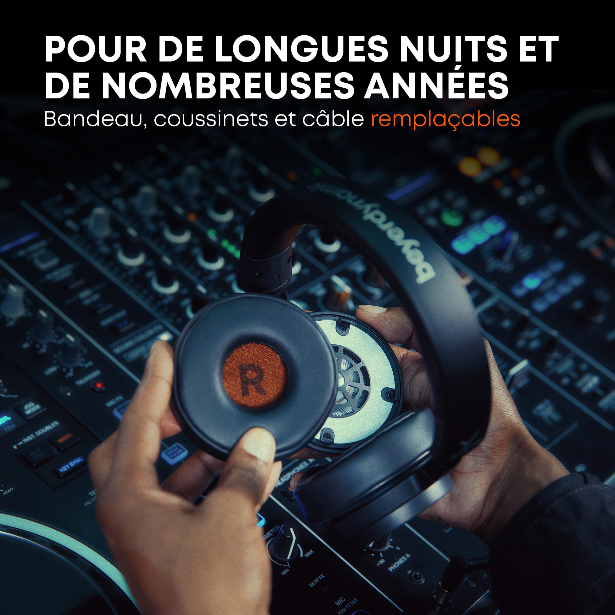 beyerdynamic DJ 300 Pro X Casque DJ Professionnel 2 en 1, Changement Supra-auriculaire/sur-auriculaire comme Fonction de Style et d'utilisation Flexible pour Les DJ Professionnels