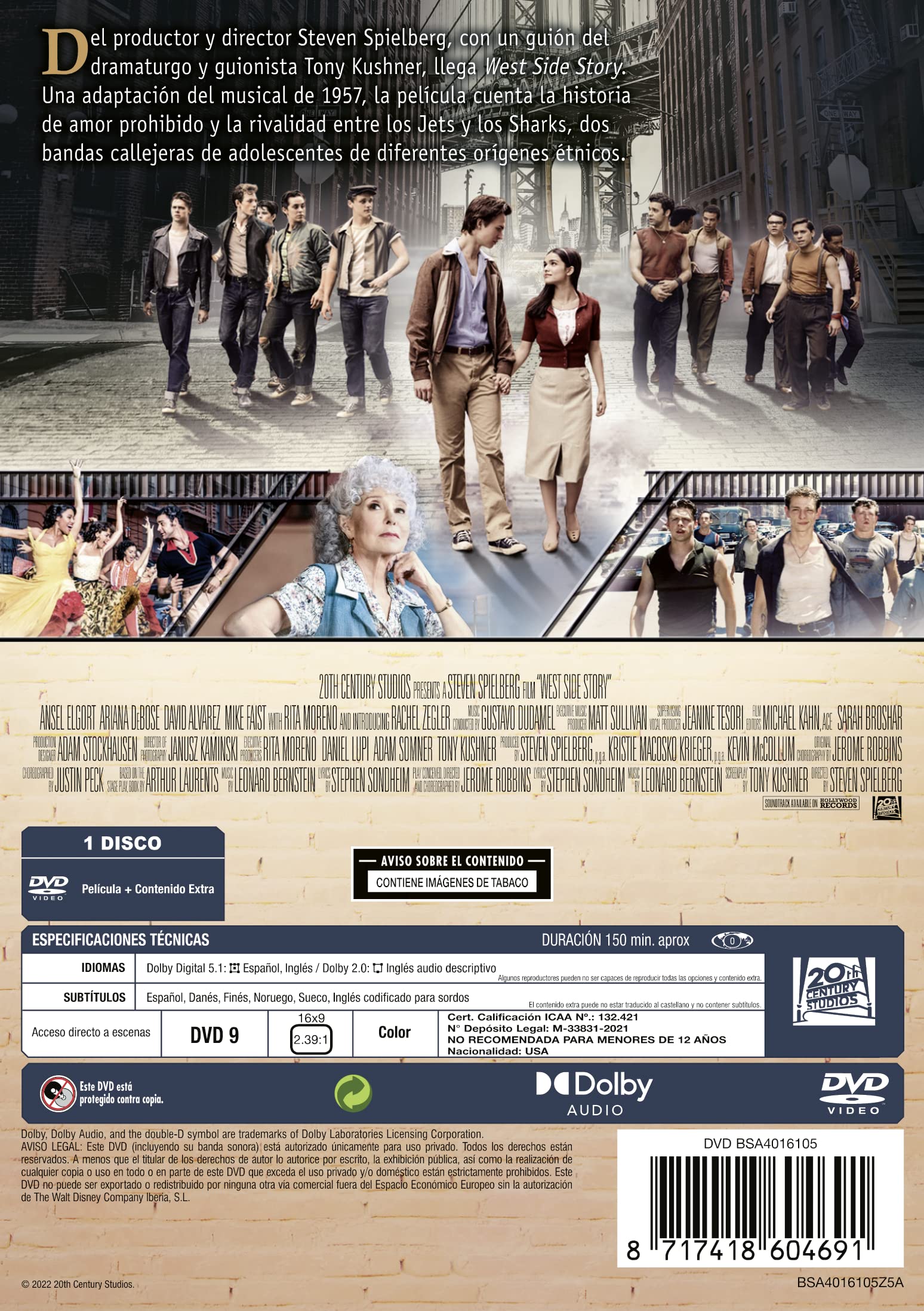 Image secondaire de West Side Story - Édition Import DVD 2021