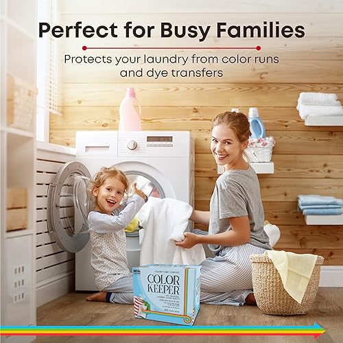Miniatura 3 de Color Keeper® Hojas para ahorrar ropa que atrapan tintes, paquete de 100 unidades, sin fragancia, protección sin blanqueador para ropa mixta