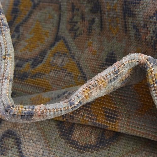 Miniatura 8 de Rugs.com Whitney Collection - Alfombra baja azul cielo de 9 x 12 pies, perfecta para salas de estar, comedores grandes, planos abiertos