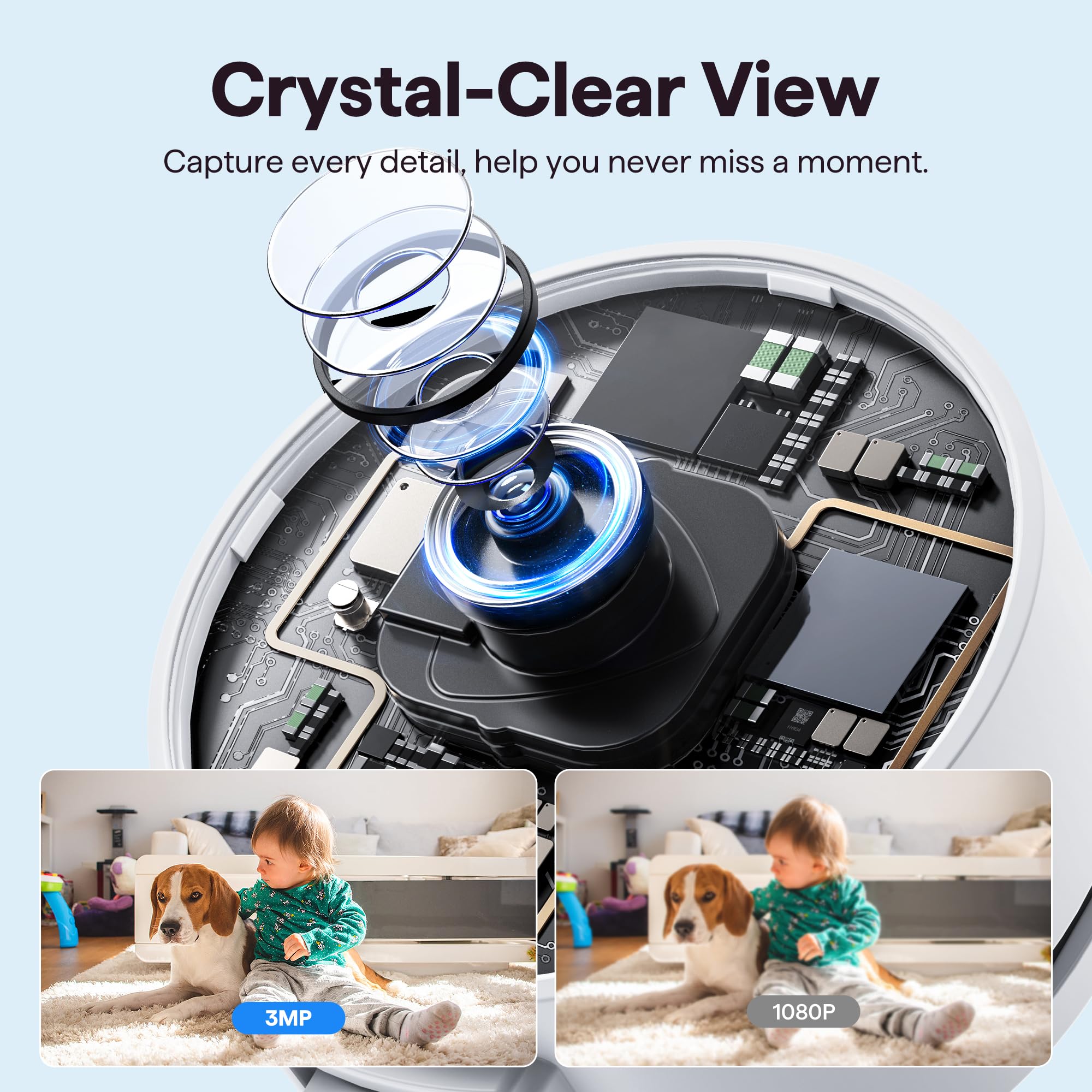 4 Packs Smart Plugs 2 Packs 2K 3MP Smart Camera Both No Hub Required 2 4GHz Wi-Fi Only — view 5