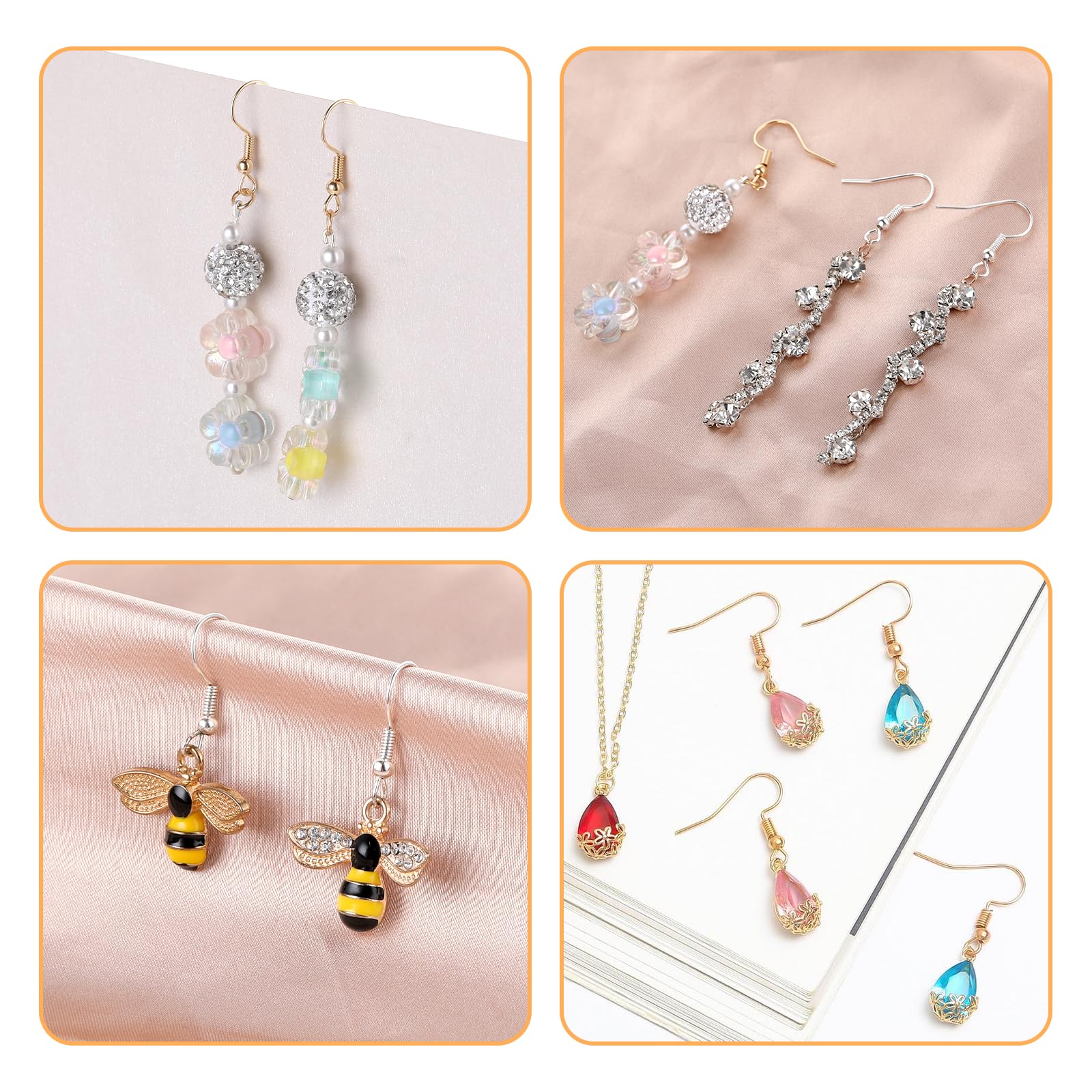 Kit 3053 Pezzi Per Creare Orecchini - Perni, Chiusure E Attrezzi Per Bijoux