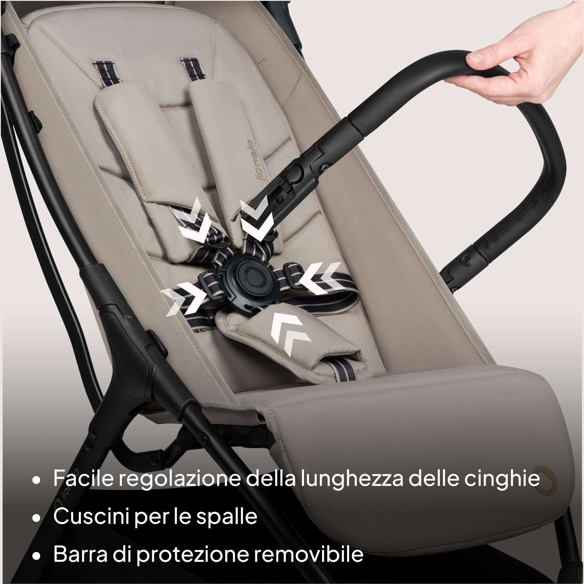 Lionelo AGIA Passeggino Compatto Pieghevole fino a 22 kg 4 anni