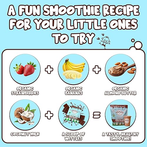 Miniatura 4 de Kids - Batido de proteína de chocolate orgánico para jóvenes y adolescentes, 0.31 onzas de proteína en polvo + polvo nutricional superalimento para