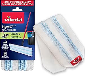 Vileda Genuine H2prO Microfibre Mop Head Replacement Refill | Washable &amp; Reusable