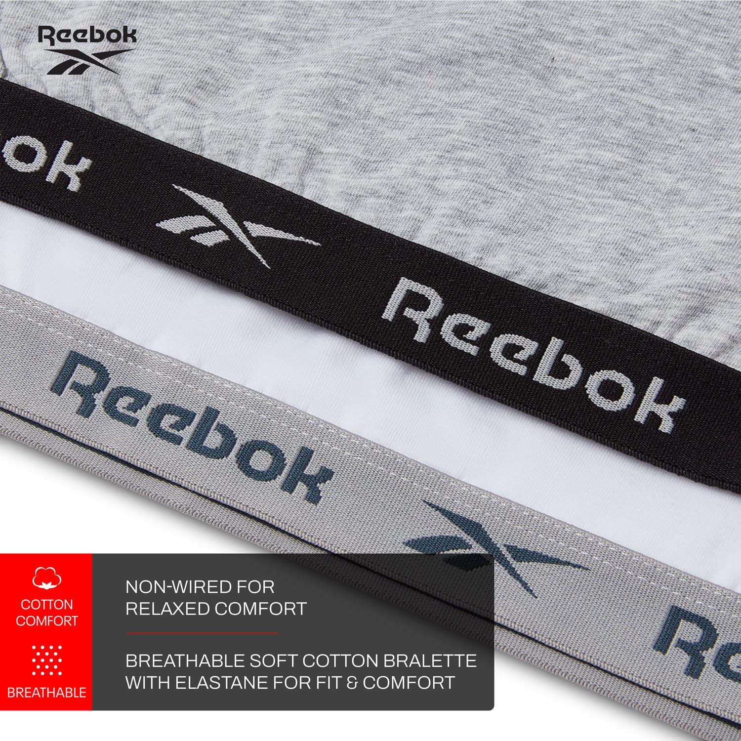 Reebok Frankie Camiseta Mujer (Pack de 2)