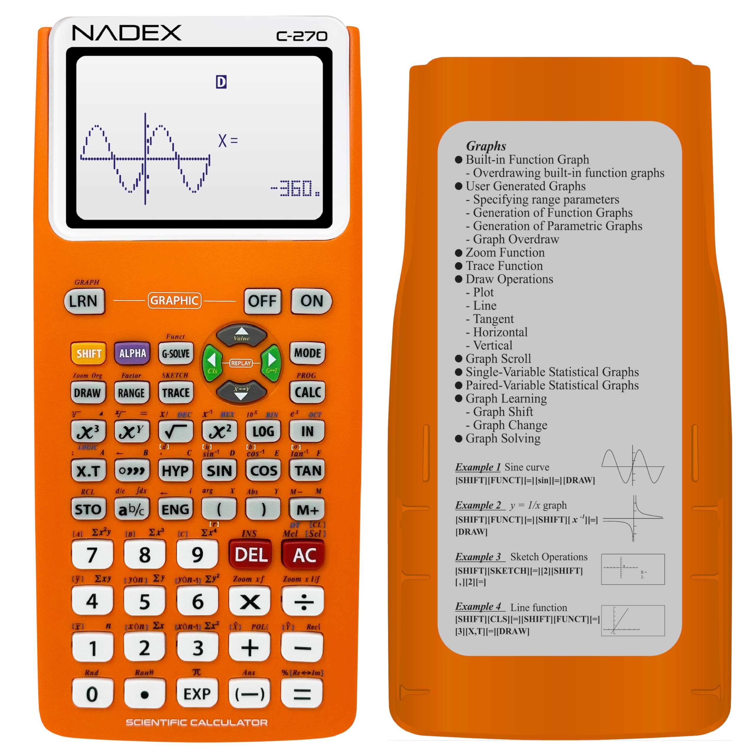 Nadex Scientific with Graph Functions