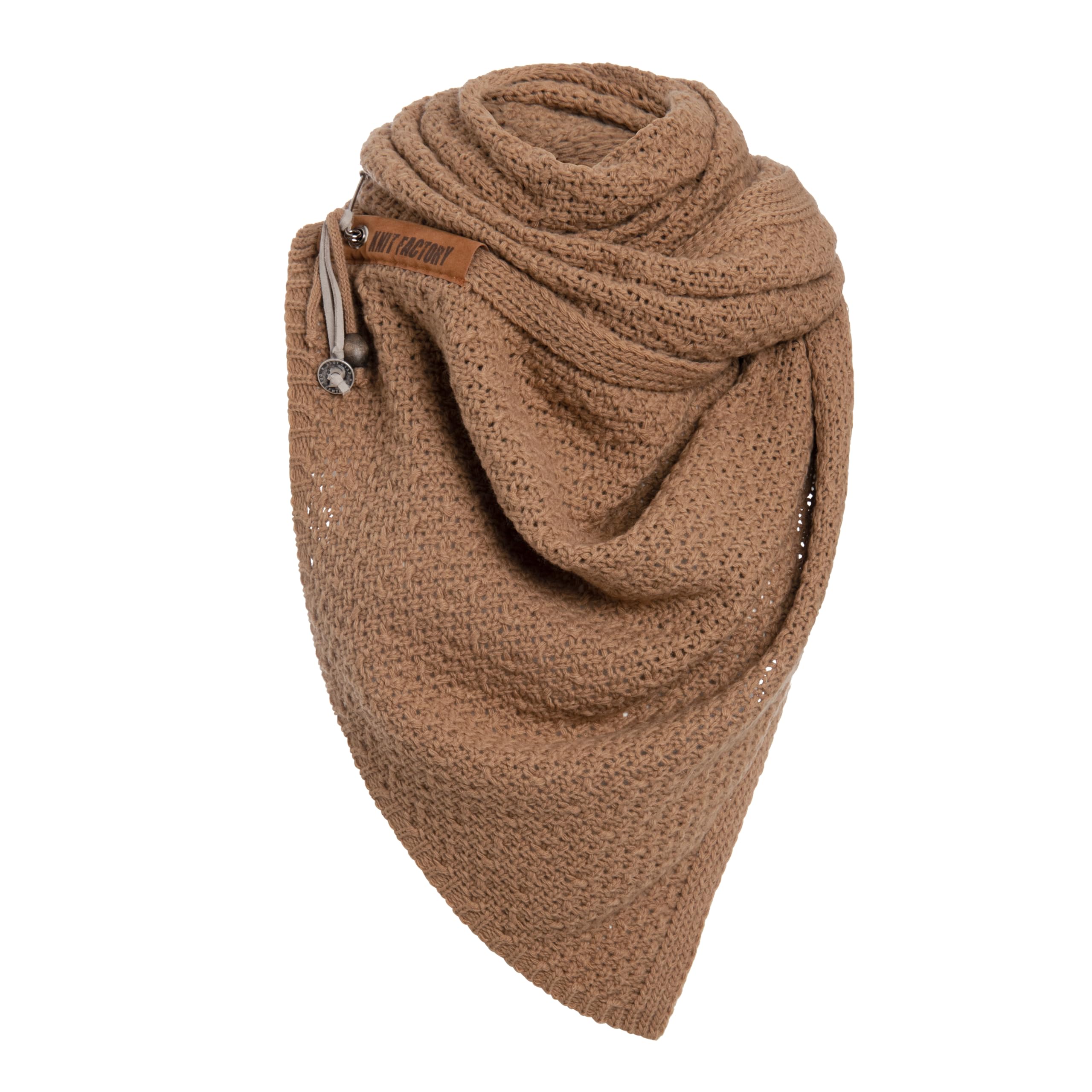 KNIT FACTORY - Luna Schal - Strickschal Für Damen und Herren - XL Schal mit Wolle - 200 x 50 cm - Hochwertige Qualität