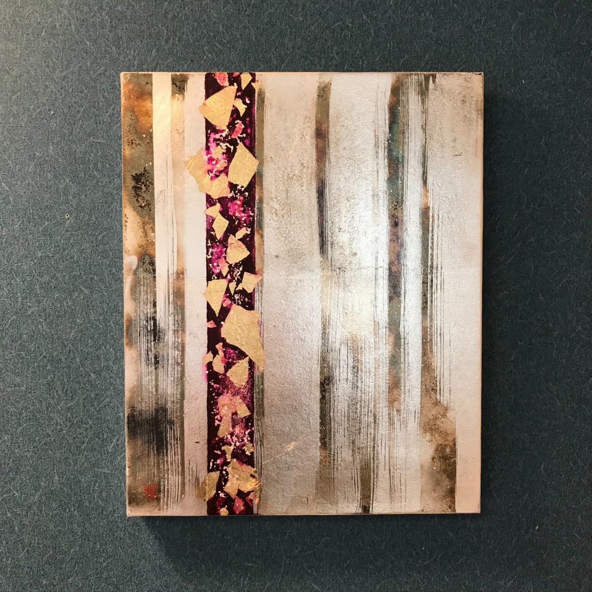 Amazon.co.jp: 絵画 直筆アート 「霧雨 #4」YUKI ｜日本画 抽象画