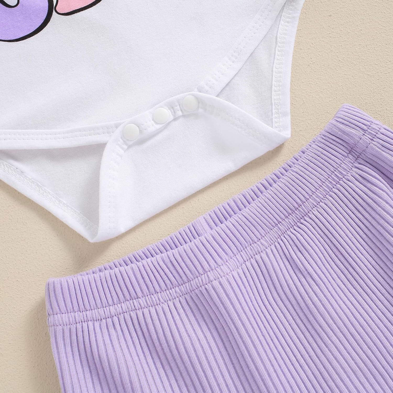 Baby Girl Half Birthday Outfit Half Way to One Short Sleeve Romper Ruffle Shorts Set Infant Summer Clothes Headband - Image 6