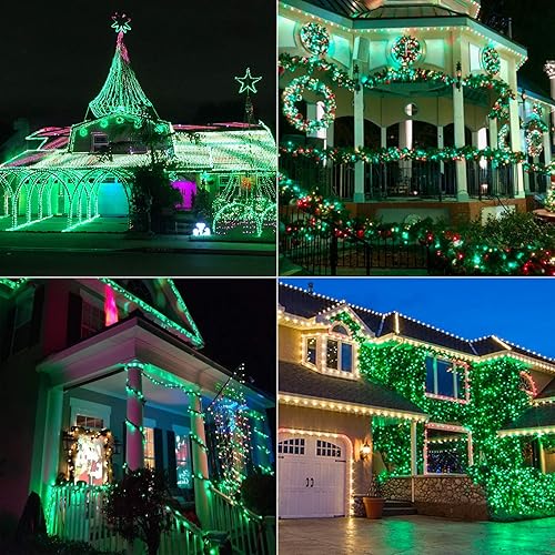 Miniatura 3 de BrizLabs Luces de Halloween naranjas y moradas, 33 pies, 100 luces LED de Halloween, 8 modos de luces naranja y morado con temporizador, mini cadena