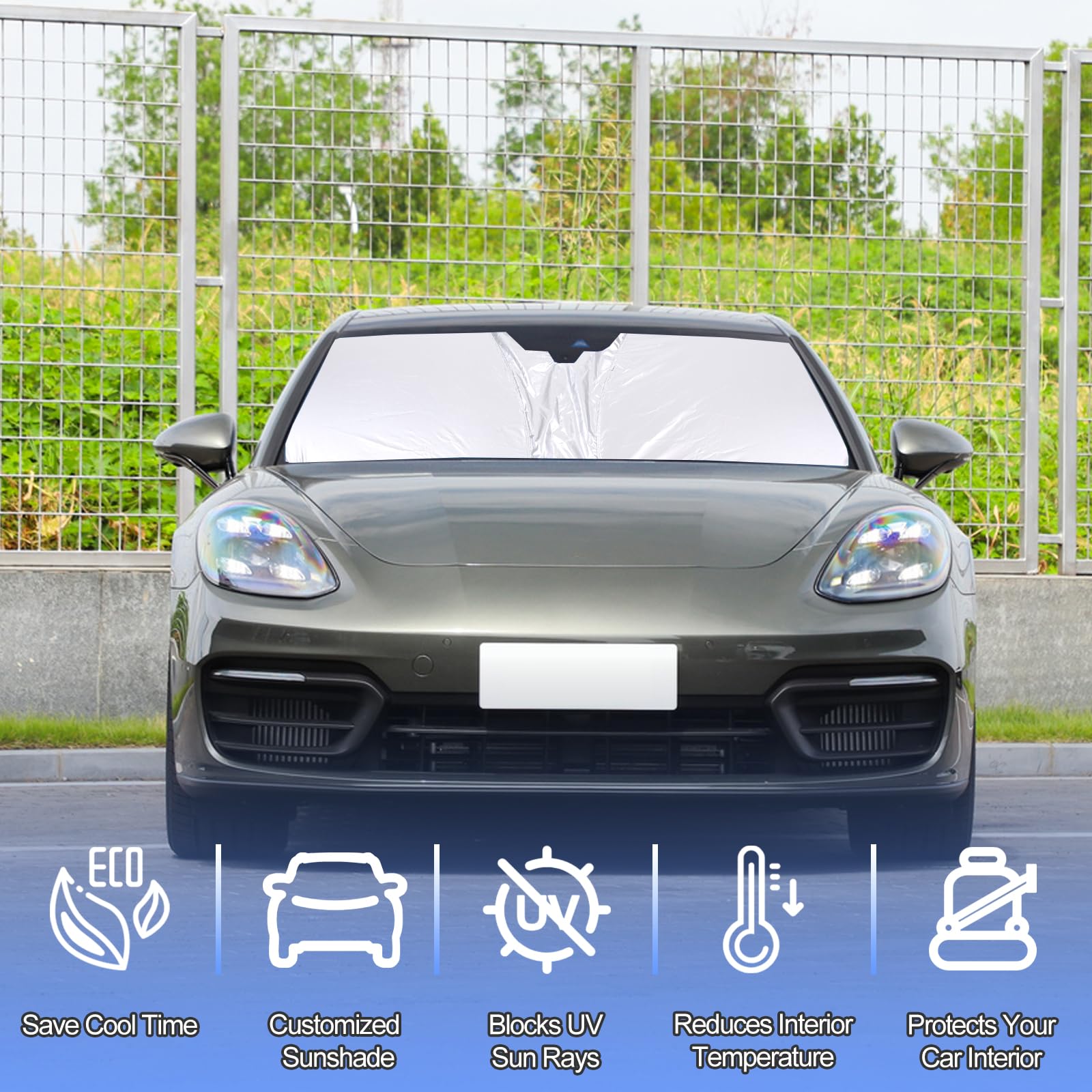 ※marantzPorsche UVS 100™ サンシェード　パナメーラ Amazon.com: Windshield Sun Shade for Porsche Panamera 2017-2024