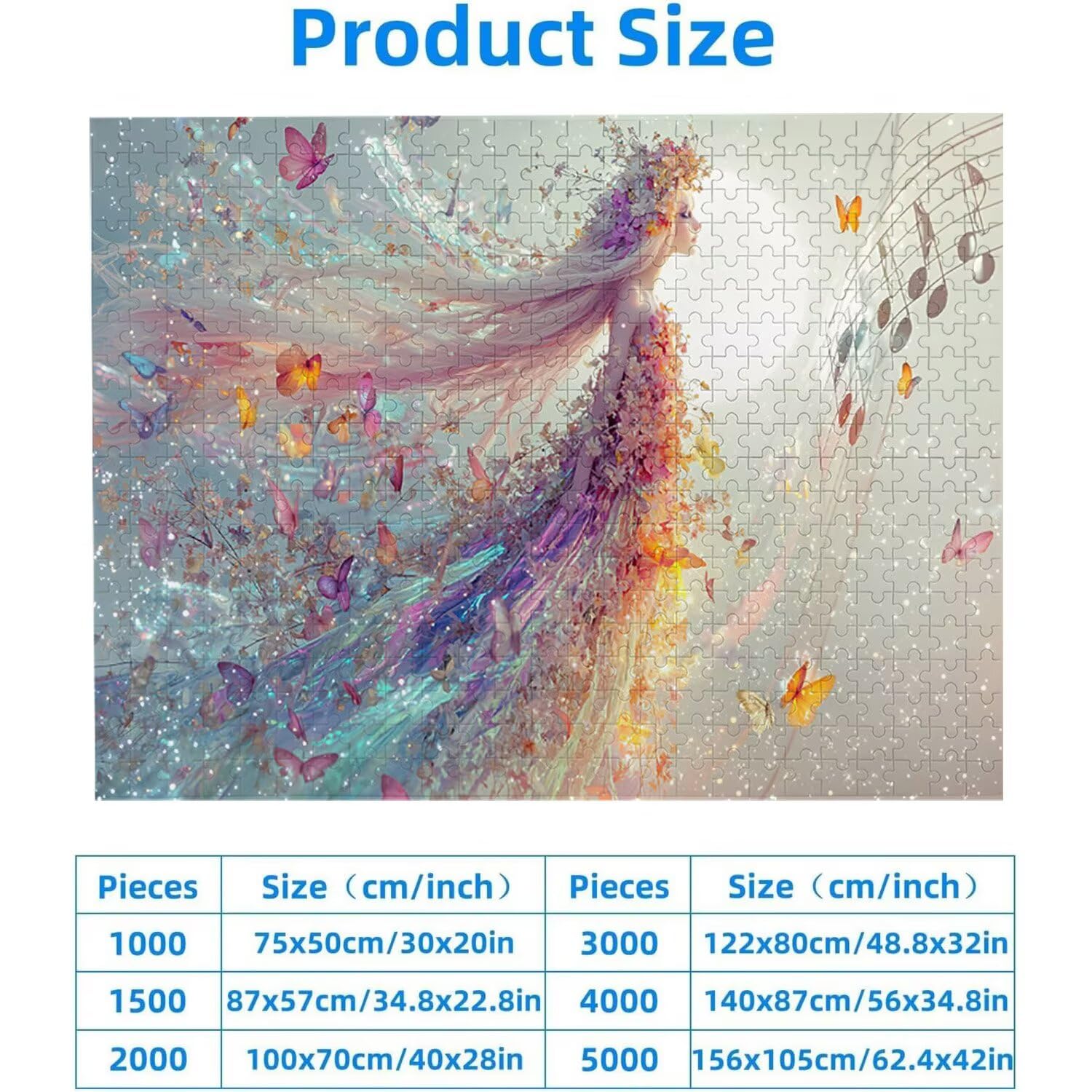 1500 Pezzi di Puzzle, fata1500 Pezzi di Puzzle per Adulti, Regalo di Anniversario, Regalo di Natale, Decorazione Della Casa, Prevenzione Della Degenerazione Cerebrale Negli Anziani v-857