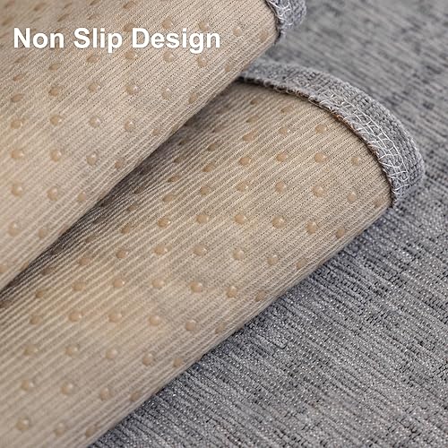 Miniatura 5 de Funda de felpilla bohemia y jacquard para sofá modular de 3 plazas, funda protectora antideslizante para sofá modular de 3 plazas, funda protectora