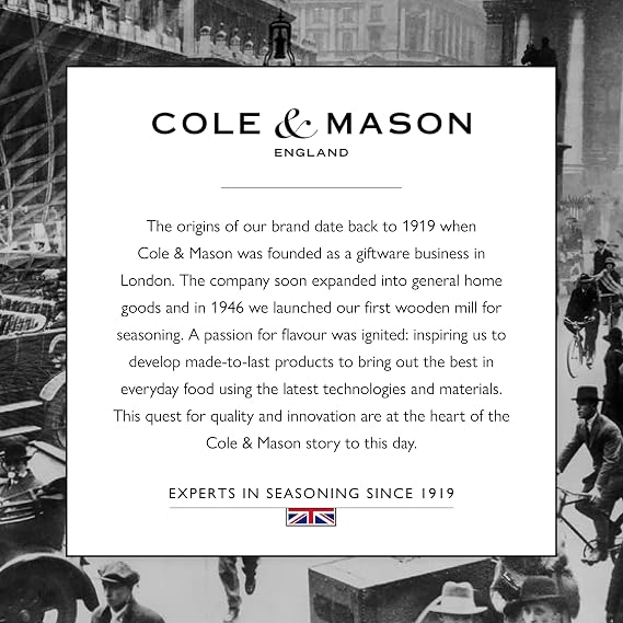 Cole & Mason London Salt & Pepper Mill Gift Set, 8'', Acrylic