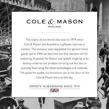Cole & Mason London Salt & Pepper Mill Gift Set, 8'', Acrylic