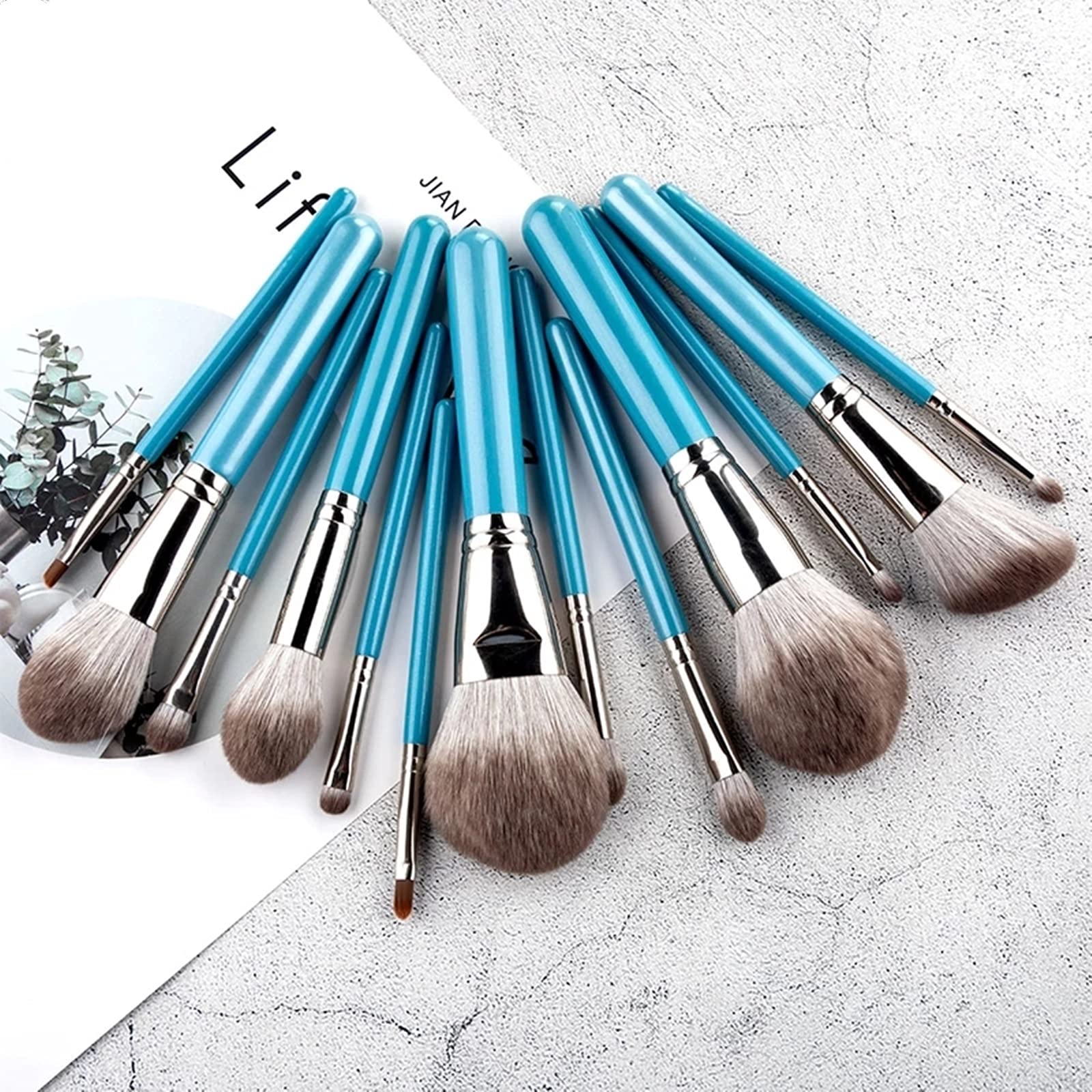 Make-up-Pinsel-Set Make-up-Pinsel-Set 13-teilig mit Ledertasche Professional(13pcs with Long Bag)