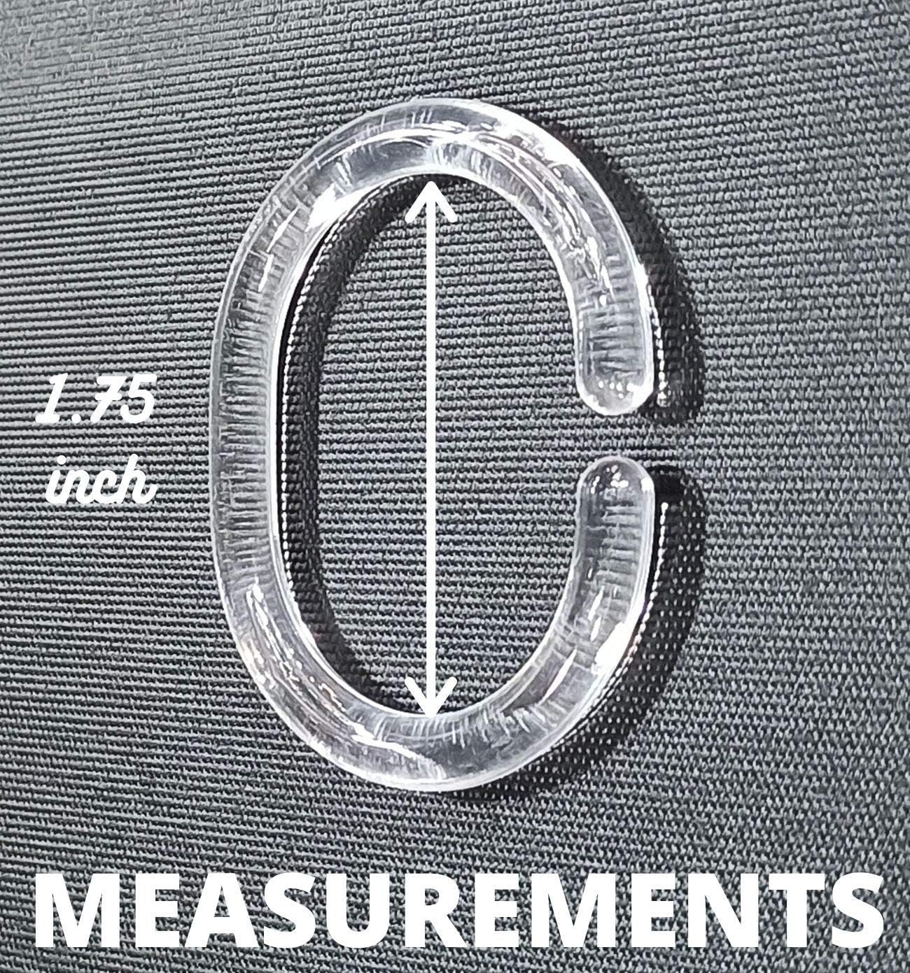 FAPBADRI Transparent Shower Curtain Rings - Plastic 36 Pieces