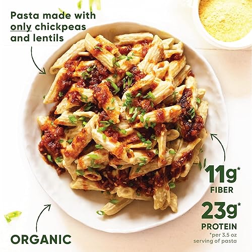 Miniatura 25 de Chickapea, pasta de garbanzos, rica en proteínas, pasta de lentejas, sin gluten, a base de plantas, sin OMG, baja en carbohidratos, pasta vegana, 8