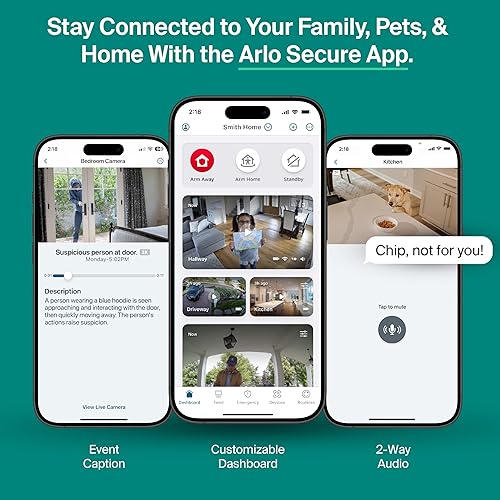 Miniatura 7 de Arlo Essential - Cámara de seguridad para interiores (versión 2025) + 6 meses de plan Secure Plus  2K, enchufe, reconocimiento de personas,