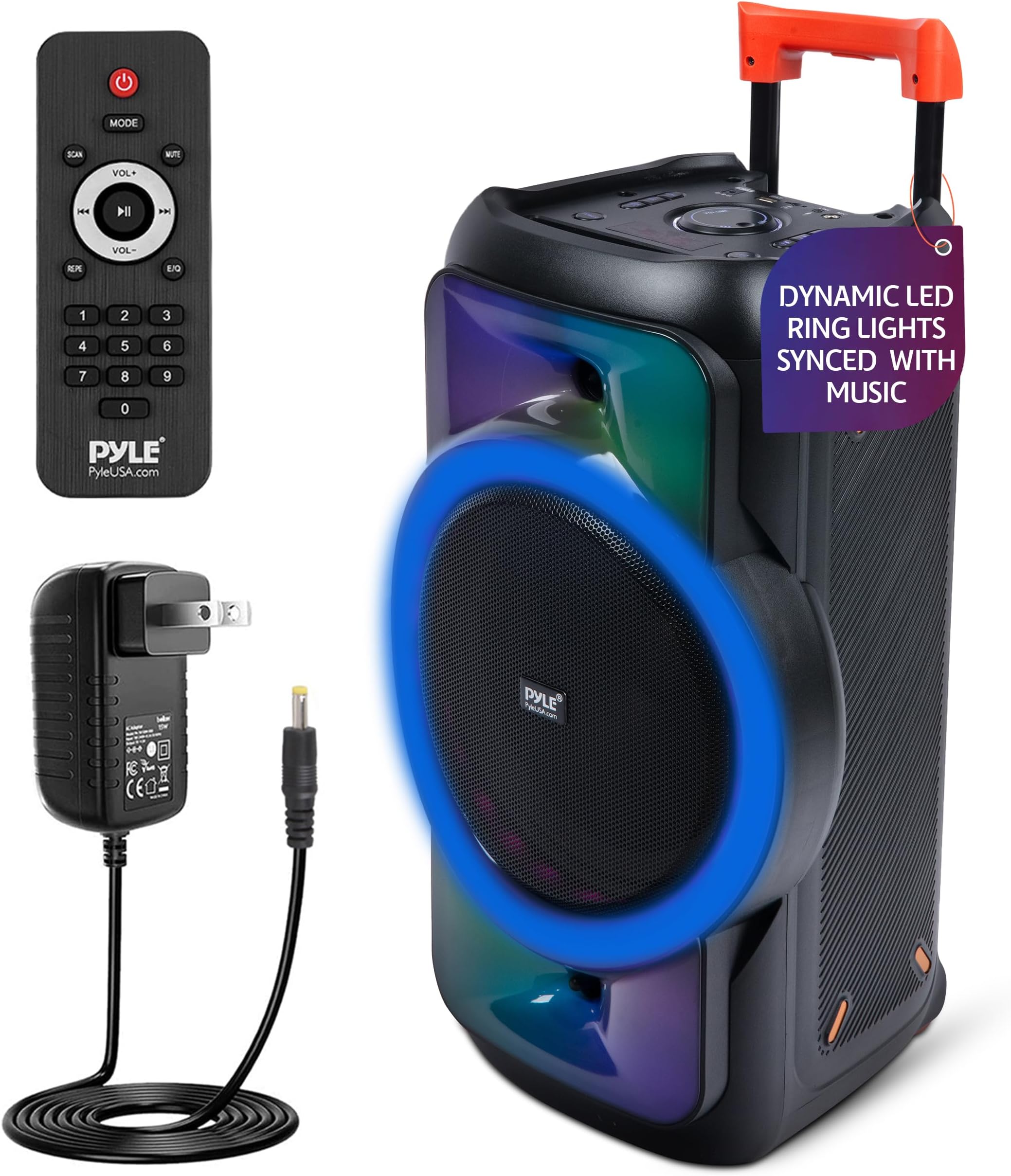 Audio Large Bluetooth Party Speaker - Big Bluetooth Speaker with True Wireless Stereo System - Enjoy Powerful Bass and Clear Treble - Portable Big Speaker - PPHP1979-160W